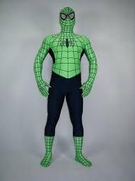 Black And Green Spiderman Suit Green And Black Full Body Spandex Spiderman Costume Spiderman Costume Spiderman Super Hero Costumes