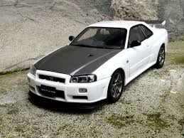 Diecast model cars Nissan Skyline R34 118 Autoart blanche R34 gn1 -  Alldiecast.co.uk