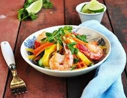 Turn shrimp over and broil for a minute on th reverse side. Thai Mango Salad With Grilled Shrimp Tasty Kitchen A Happy Recipe Community