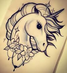 Unicorn Tattoo Unicorn Tattoos Unicorn Drawing Tattoos