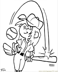 Top 100 magical unicorn coloring pages: Coloring Pages Softball Girl Sports Baseball Free Printable Coloring Library