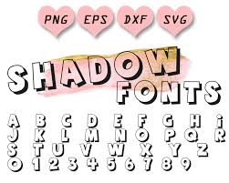 You can either connect this second line at the top and bottom or leave it open to create a different effect! Shadow Fonts Svg Block Letters Svg Block Fonts Svg Cartoon Etsy