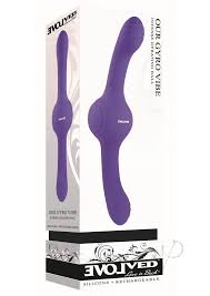 Buy Our Gyro Vibe Rechargeable Silicone Dual End Vibrator - Purple | Jack  and Jill Adult