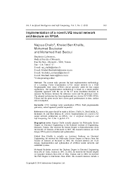 Chapter 2918 (end) april 26, 2021. Pdf Implementation Of A Novel Lvq Neural Network Architecture On Fpga Mohamed Boubaker Academia Edu
