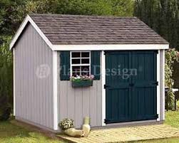 Shed Plans 8 X 10 Storage Utility Garden Building Blueprints Design 10810 Shed Building Plans Building A Shed Shed Design