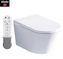 Floor Mounted P-trap Automatic Flush tank Top Inlet Quality New Design  Commercial Water Closet Toilet Design
