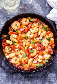 This Healthier Sweet And Sour Shrimp Stir Fry Has All The Flavor Of Your Favorite Restaurant Version Without All The Calories And Loads O With Images Stir Fry Shrimp Recipes