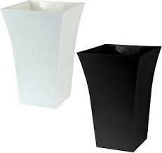 3x plastic tall plant pots flower pots planters indoor outdoor for orchid. Large Plant Pot Indoor Garden Tall Square Plastic Flower Planter Cover Holder Ebay