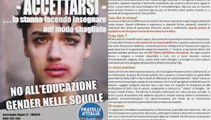 Fratelli d'Italia e la foto-bufala sull'educazione gender