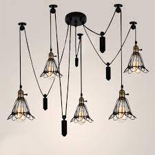 Vintage Industrial Pendant Lights Modern Hanging Lamps Pulley Retro Flush Mount Pendant Lighting Fixtures Farmhouse Pendant Lamp Pendant Lamp Lighting Modernpendant Light Modern Aliexpress