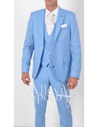 Trova il tuo outfit cerimonia e scopri vestiti di tendenza! Abito Azzurro Sposo Vestito Cerimonia Azzurro Chiaro