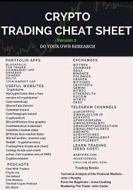 A seasoned trader may know when not to use technical analysis, but a beginner is more likely to fall upon ta and worship it like it tells the future. Crypto Trading Cheat Sheet Important Hacks For Traders Crypto Coin Ranking Blog Crypto Money Stock Trading Learning Trading Charts