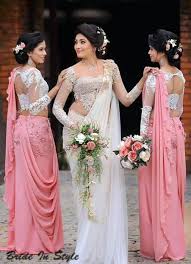 Flower girls & ring bearers. Pretty Sri Lankan Brides Indian Wedding Dress Bridesmade Dresses Bridesmaid Saree