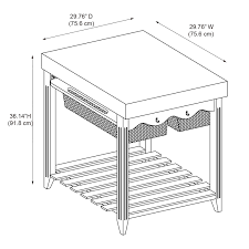 powell color story black butcher block