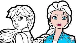 Download & print free coloring pages! Princess Elsa Frozen 2 Coloring Book Raskraska Elza Youtube