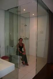 Glass Bathroom More Transparency In The Bathroom Savillefurniture Glass Bathroom Bathroom Glass Wall Frameless Sliding Shower Doors
