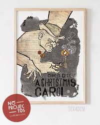 Original A Christmas Carol Charles Dickens X-mas Books Wall Art Printing  Poster Illustration Drawings Graphic Design Art Work Home Decor - Etsy