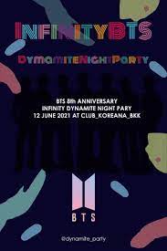 Bts citations cute girlfriend quotes bts texts bts memes hilarious quotes deep feelings. Infinitydynamitenightparty S Tweet Are You Ready Army Bts 8th Anniversary Infinity Dynamite Night Party On 12 June 2021 At Club Koreana Bkk Sukhumvit 11 Coming Soon Infinitydynamitenightparty Bts Btsarmy Rm Jin