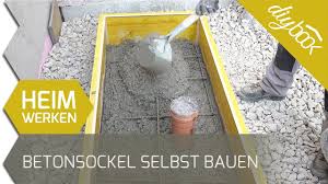 Betonsockel Fur Eine Warmepumpe Selbst Bauen Youtube