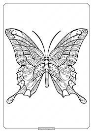Take a deep breath and relax with these free mandala coloring pages just for the adults. Printable Butterfly Mandala Pdf Coloring Pages 42