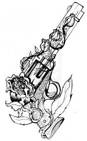 Maybe you would like to learn more about one of these? Gallery For Cool Drawings Of Guns And Roses Grossartige Zeichnungen Pistolen Tattoos Armeltatowierungen