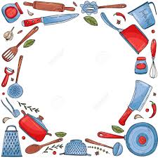 Often mistaken for violet, it is in fact, a secondary color achieved after combining red and blue. Inversion Circle Made Of Elements With Hand Drawn Kitchen Tools Royalty Free Cliparts Vectors And Stock Illustration Image 124436011