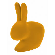 Qeeboo Rabbit Chair Velvet Finish Dark Gold Qeeboo Chair By Stefano Giovannoni Furniture Home Avvenice