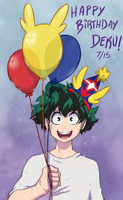 Julia 🦞✨ on X: Happy birthday Deku ♥️✨ HAD TO DRAW THIS HAPPY BOII  #MyHeroAcademia #deku #happybirthdaydeku #digitalart #fanart #izukumidoriya  t.co9zkDhGB78v  X