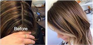 Stripey Highlights Before And After Hair Hair Highlights Hair Color