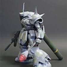 ツィンメリットコーティングはエポパテを貼り付けた上から ジャンク箱にあった何かのギアパーツを転がして施してみました マラサイ 模型 ジオン