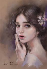 Face portrait 14 By : Lea Chang Taiwanese Watercolour.