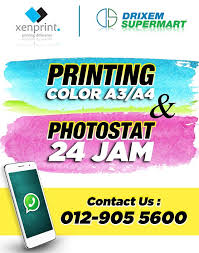 Hantar gambar dan nyatakan impian. Printing Xenprint Senawang Taipan Seremban N9 Facebook