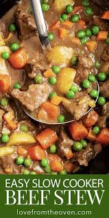 Beef Stew Crockpot Recipe Love From The Oven Crockpot Recipes Beef Crockpot Recipes Beef Stew Beef Stew Crockpot Easy