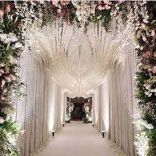 Bridestory On Instagram Love This Tunnel Decoration For An Engagement Party The Cascading White Fl Wedding Decor Photos Wedding Decorations Wedding Entrance