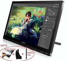 Amazon Com Huion Pen Monitor 21 5 Inches Pen Display Tablet Monitor With Ips Panel Hd Resolution Gt 220 Black Computers Graphics Tablet Tablet Pen Tablet