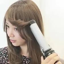 コテを使った前髪の流し方 初心者でも簡単に出来る 前髪 流し前髪 コテ