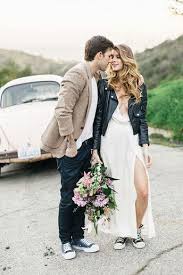 13 Ways To Wear A Leather Jacket On Your Wedding Day Leather Jacket Wedding Wedding Sneakers Wedding Dress Necklines