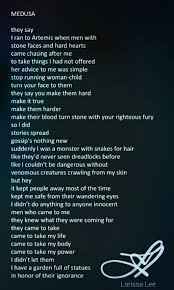 Medusa Poem Larissalee Wordpress Com Medusa Quotes Medusa Poems