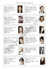 Famous People Esl Worksheet By Antoarg