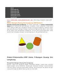 We did not find results for: Rumus Matematika Smp Kelas 9 Bangun Ruang Sisi Lengkung