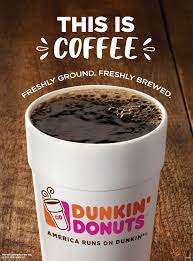 Dunkin' donuts is popular for its baked goods, particularly doughnuts, and its brewed coffee. Sip Peel Win Dunkin Donuts Coffee Drinkers Are Winners With New Peel Reveal On Cup Program Dunkin