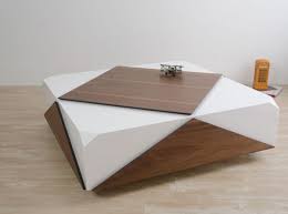 Large industrial/rustic reclaimed wood coffee table. 40 Creative Coffee Tables Cuded