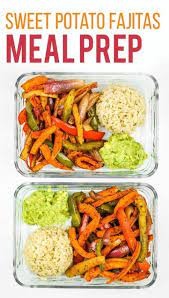 Sweet Potato Fajitas Meal Prep Recipe Meal Prep Sweet Potatoes Vegetarian Meal Prep Meals