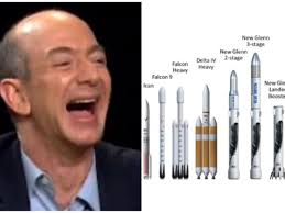 Bezos is aiming for an altitude of roughly 66 miles (106 kilometers), more than 10 miles (16 kilometers) higher than richard branson's ride on july 11. Jeff Bezos Is Just Saying That His Rocket Is Way Bigger Than Elon Musk S Rocket Dealbreaker