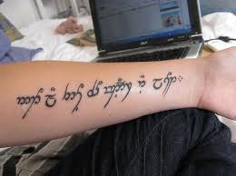 Not All Who Wander Are Lost Elvish Lord Of The Rings Tattoos Are The Coolest Lost Tattoo Tattoos Lord Of The Rings Tattoo
