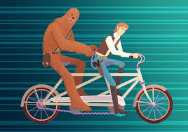 Chewbaka Bike Ride Star Wars Characters Bike Art Bicycle