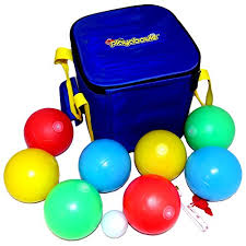 Playaboule Patented 4 Color Lighted Bocce Set V3 Dlx Glow Led 107mm V4 Plugs Festival Kollektiv