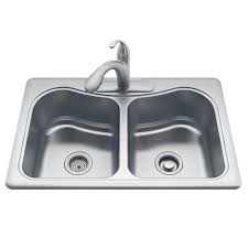 Check spelling or type a new query. Kohler Staccato All In One Drop In Stainless Steel 33 In 3 Hole Double Basin Kitchen Sink K 1175572 Vs Na The Home Depot