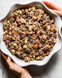 Since you can prepare it ahead and bake when you're ready to enjoy, it's easy to add this sweet and savory wild rice recipe as a side for any weeknight dinner. Wild Rice Stuffing Recipe For Turkey Gluten Free Foolproof Living