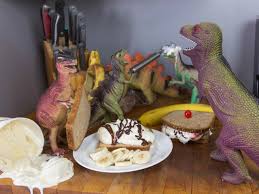 What happens to the toys when andy leaves the room?during reading1. What The Dinosaurs Did Last Night